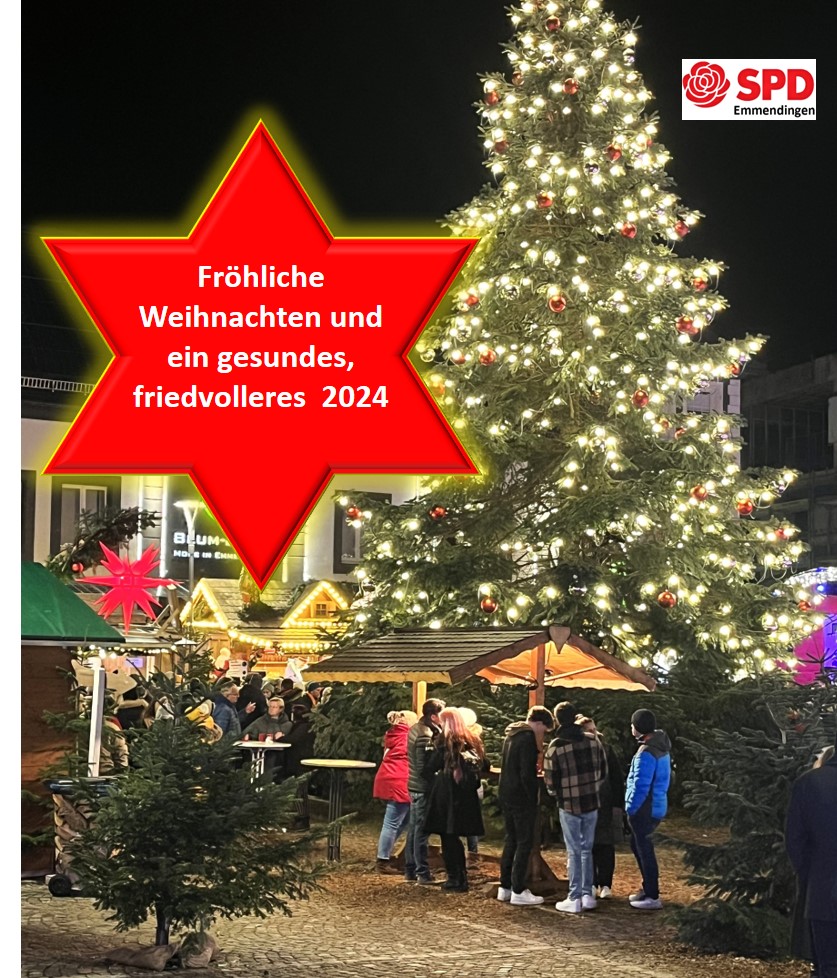 Weihnachtswünsche SPD Kreisverband Emmendingen